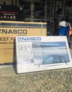 Nasco Digital Black Electric 43 Inches Glossy Led Tv