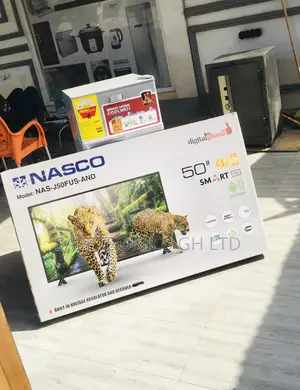 Led Glossy Smart Electric Black UHD 50 Inches Nasco Tv