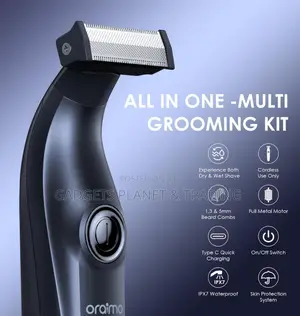 Oraimo Hybrid Electric Razor and Beard Trimmer With 2 Blades
