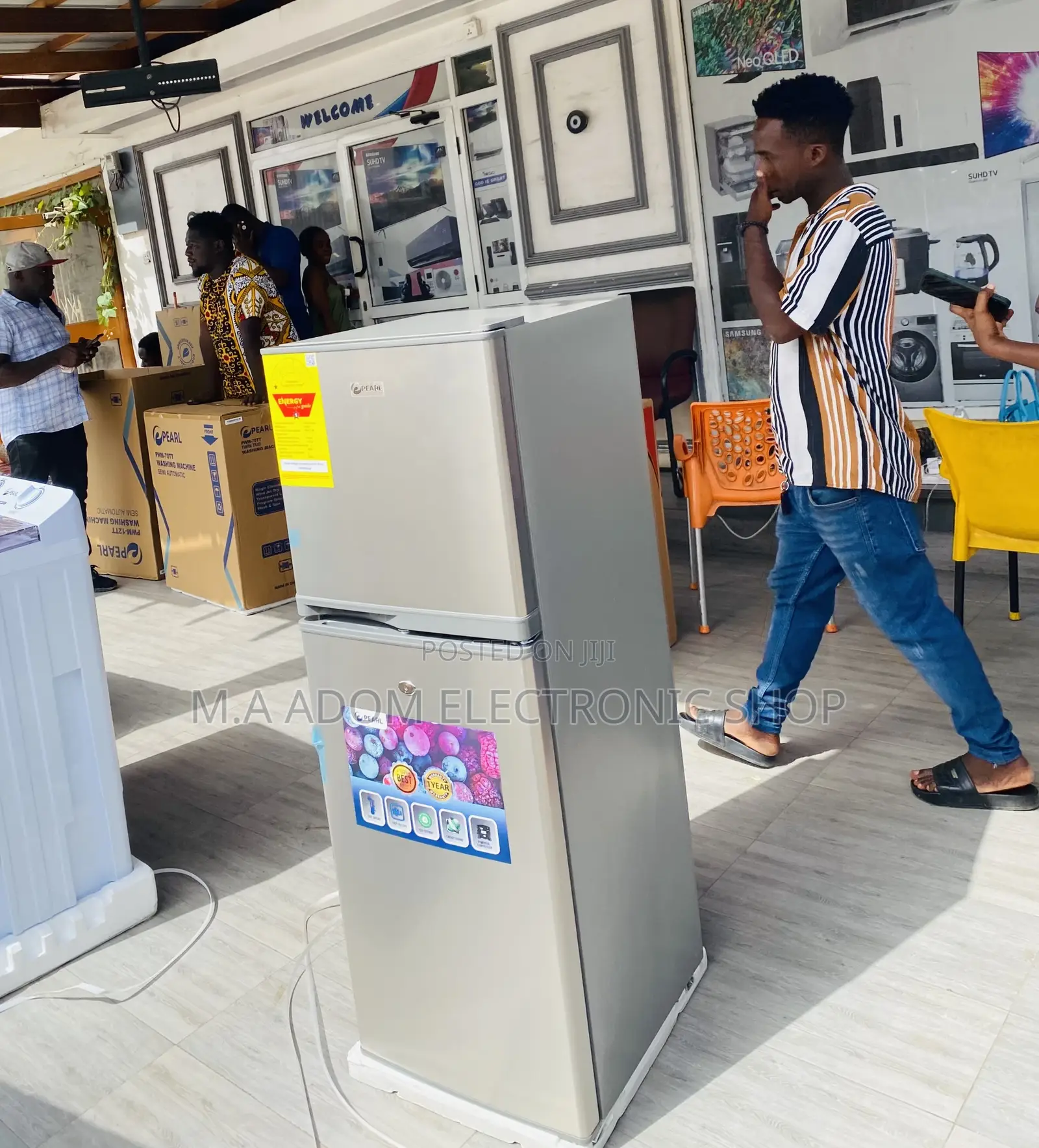 Energy Saving Pearl Pf-172-2b 2 Door Refrigerator.