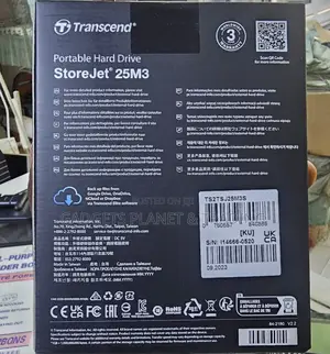 Transcend Storejet Portable External Hard Drive Usb3.1 - 2tb