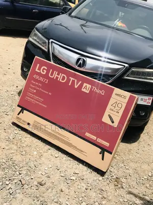 Glossy Black 49 Inches Lg Smart UHD UN73 Electric Tv