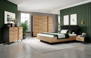King-Size /Queen-Size Bedroom Set ( Wardrobe Bedside Table)