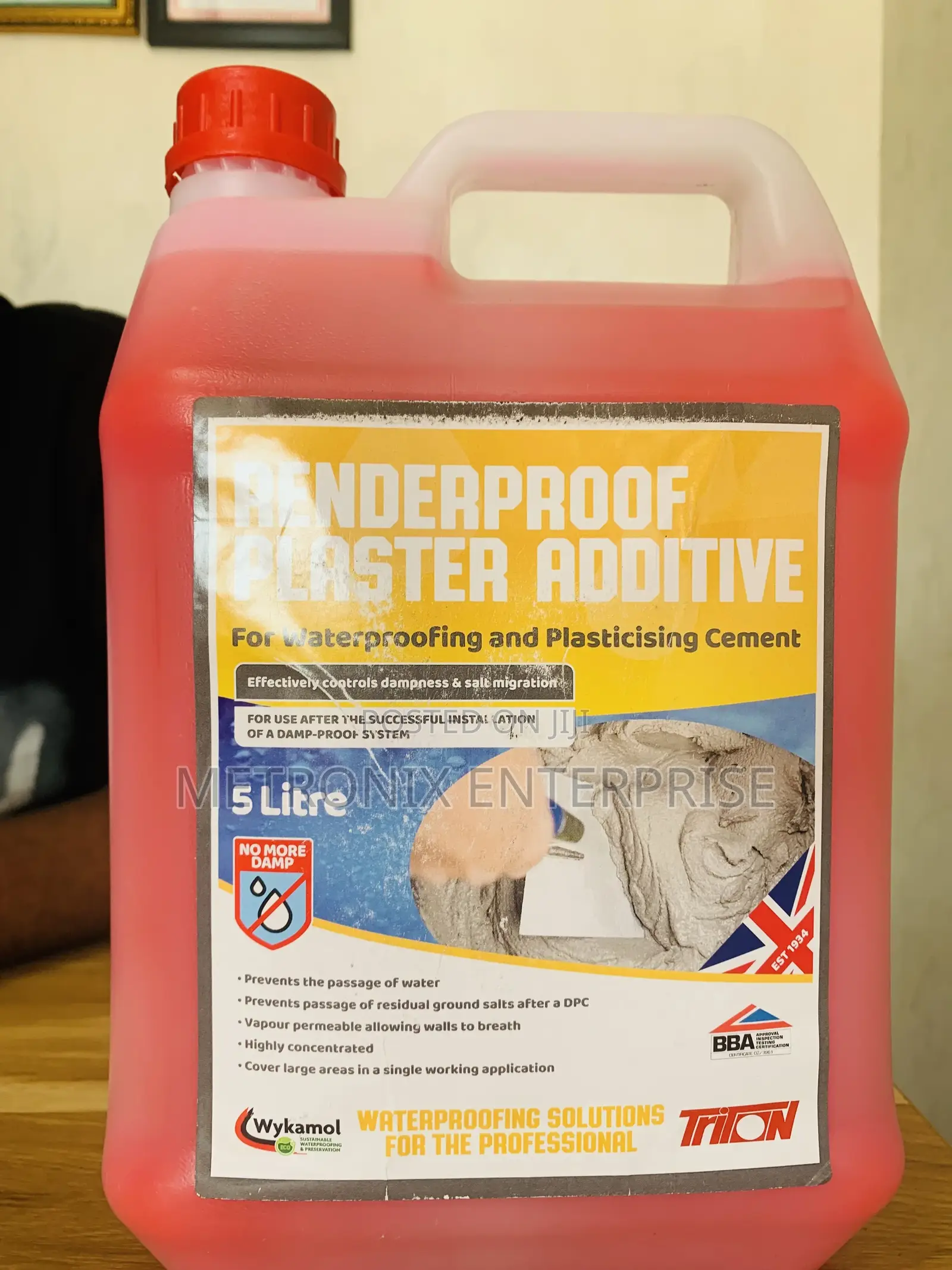 Damproof Plaster Additive,5L(Renderproof)