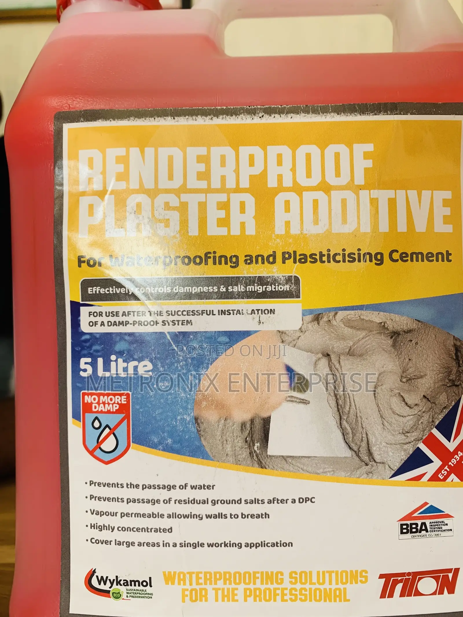 Damproof Plaster Additive,5L(Renderproof)