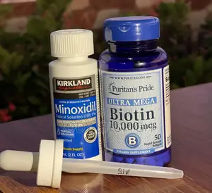 Beard and Hairline Growth Pack - Kirkland Minoxidil + Biotin
