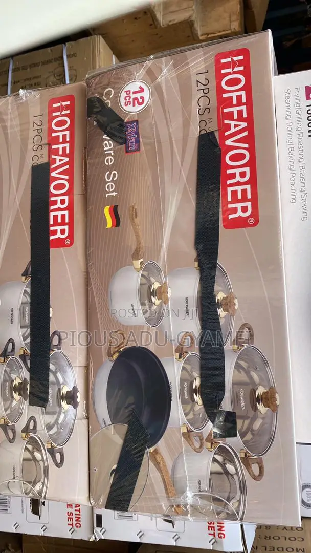 12 PCS Hoffavora Stainless Steel Cookware Set