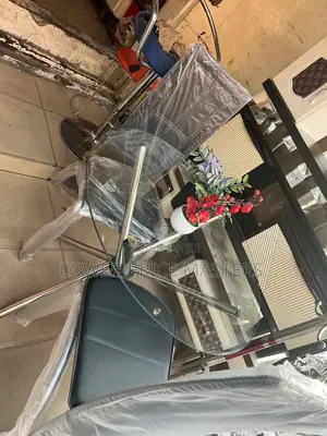 2 Chair With Glass Table Set
