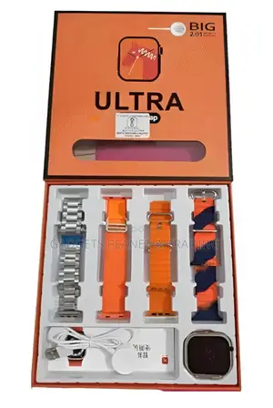 Ultra 4in1 Smartwatch Series With 4 Strap FULL HD Waterproof