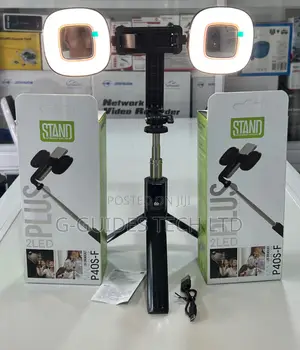 Mini Live Broadcast Selfie Stick PLUS 2 LED Light (P40s-F)