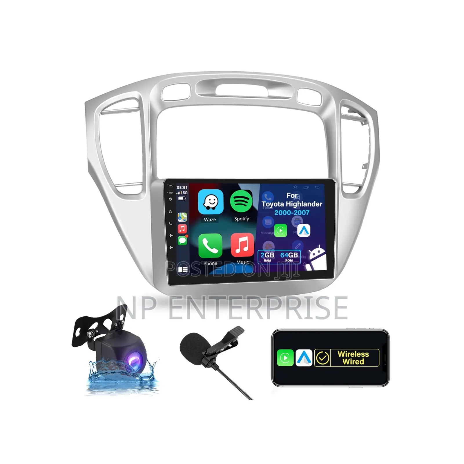 Toyota Highlander 2000- 2007 Android Tape