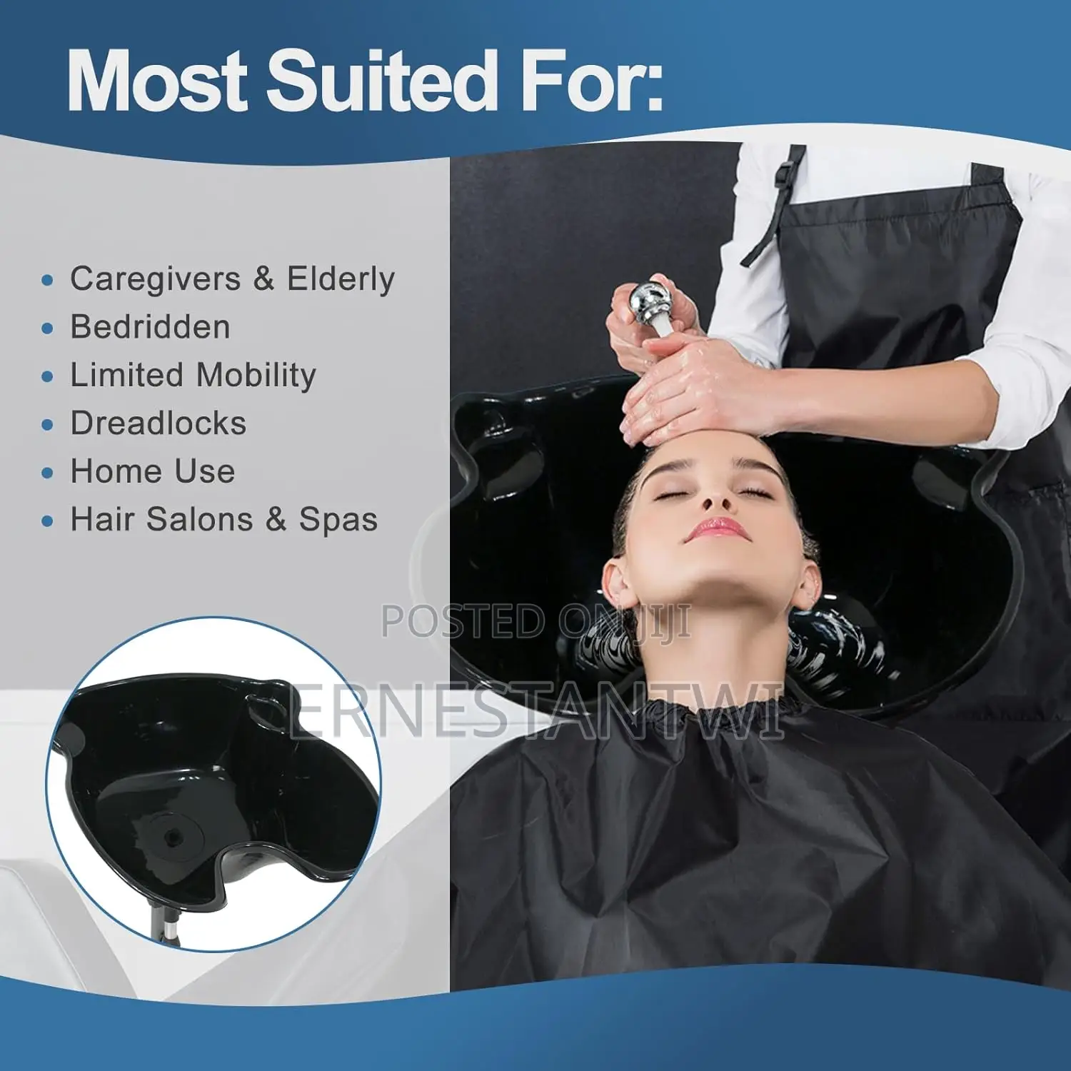 Portable Salon Deep Shampoo Basin