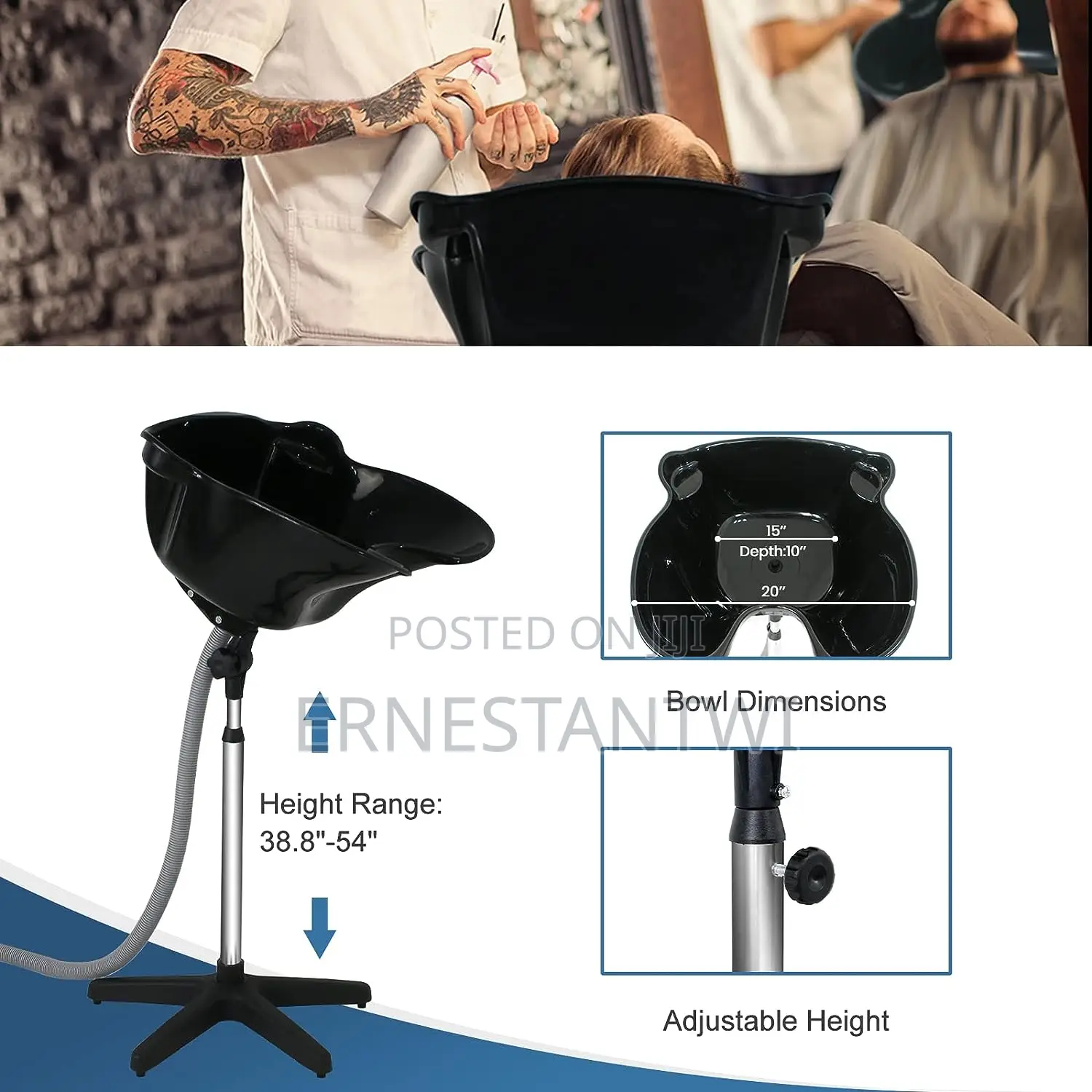 Portable Salon Deep Shampoo Basin