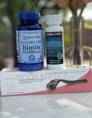 Beard and Hairline Regrowth Kir - Biotin + Kirkland + Roller