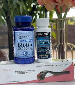 Kirkland Minoxidil + Biotin + Roller for Beard and Hairline
