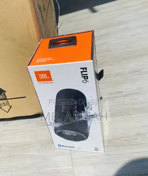 Elegant Black JBL Flip 6 Rechargeable Bluetooth Speaker