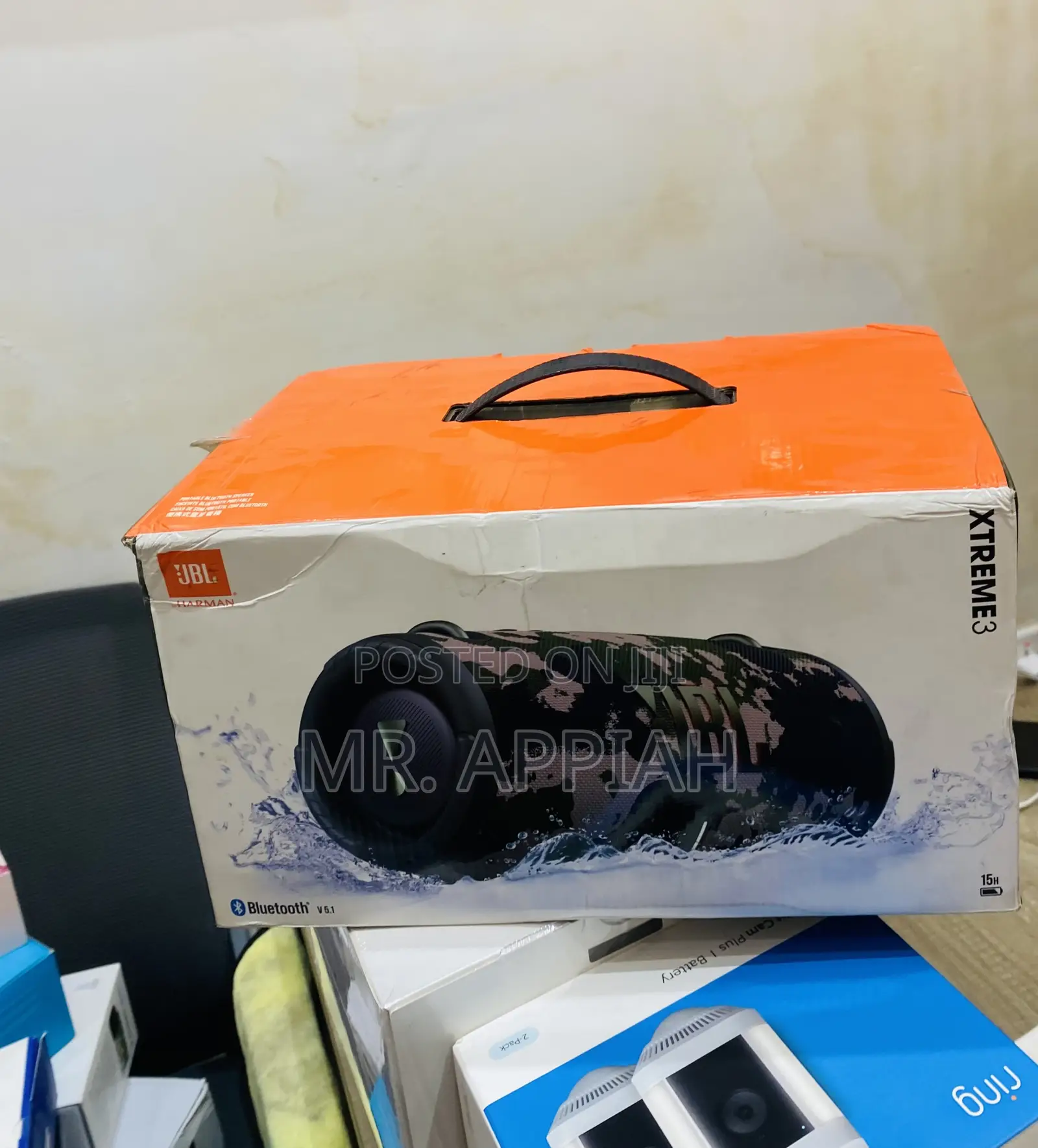 Purchase JBL Xtreme 3 Rechargeable Portable Speaker.
