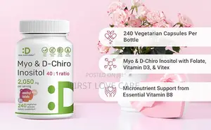 Myo-Inositol D-Chiro Inositol Supplement (40:1 Ratio)