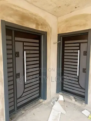 Exclusive Gray PVC Metal Security Door