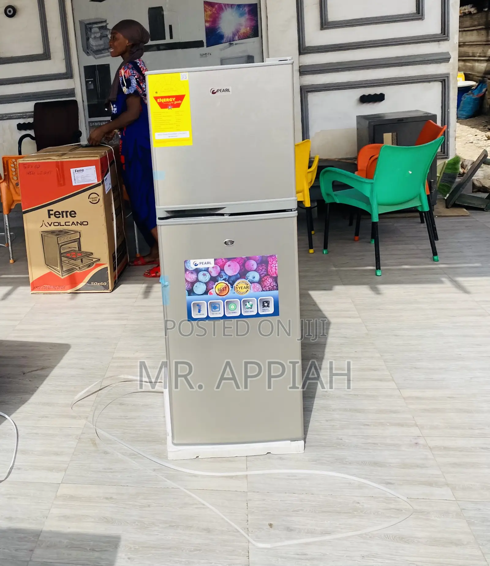 Sealed in Box Pearl Pf-172-2b Double Door Fridge.