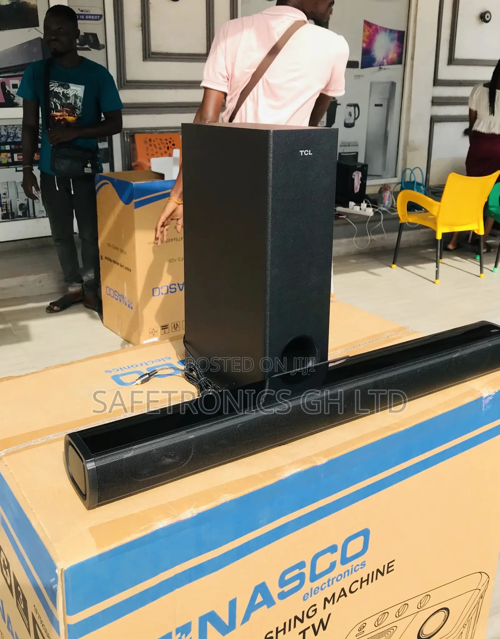 Black Electric Bluetooth Wireless TCL S322W Soundbar