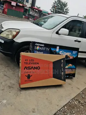 Black Smart Asano 43 Inches Electric Led Glossy Tv