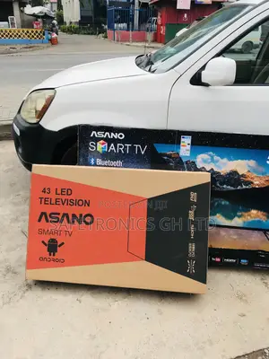 Black 43 Inches Glossy Led Smart Asano Tv