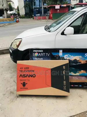 Black Glossy Electric 43 Inches Smart Asano Tv