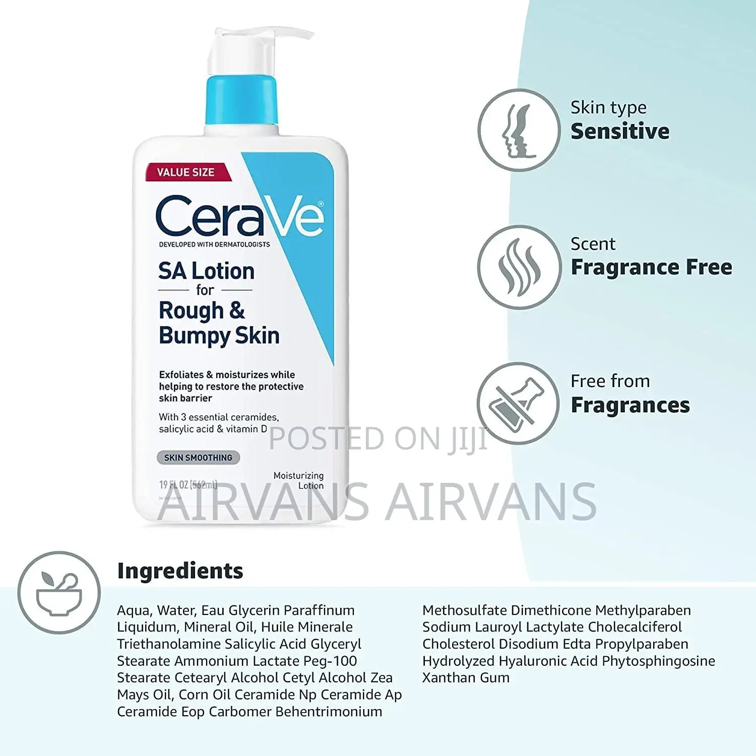 Cerave SA Lotion for Rough Bumpy Skin