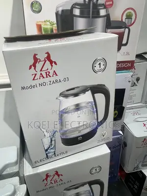 Extra Fast Boiling Zara Glass Electric Kettle - Transparent