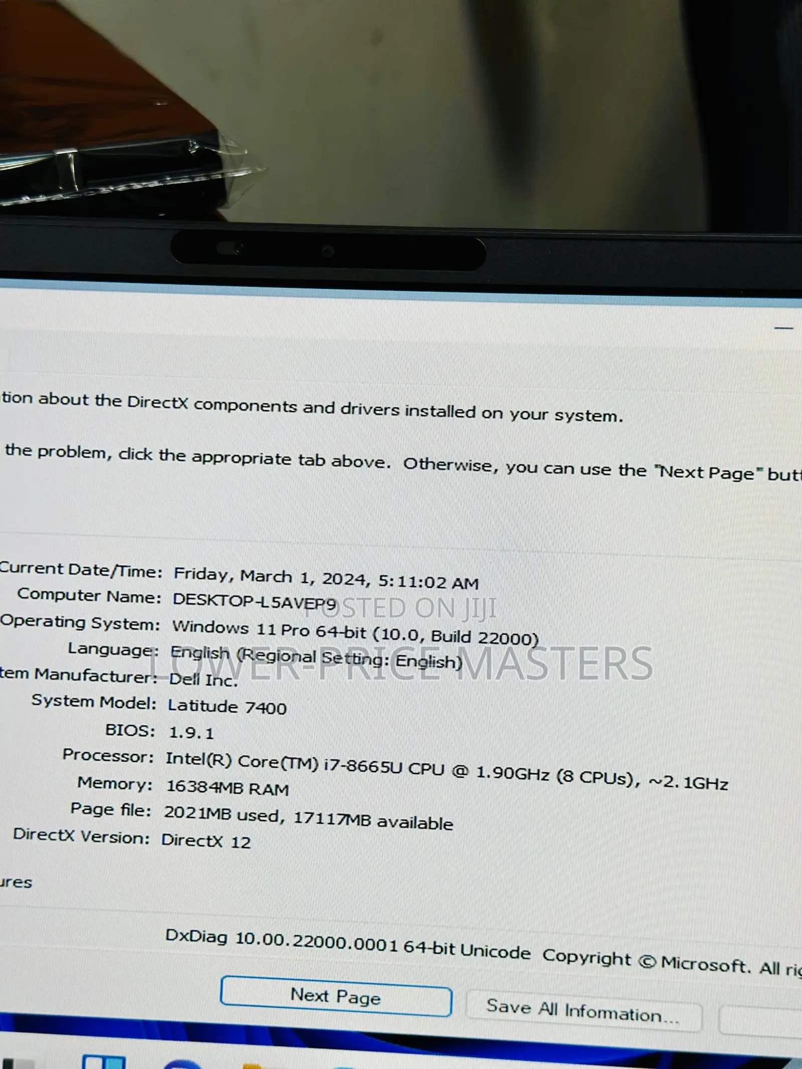 New Laptop Dell Latitude 7400 16GB Intel Core I7 SSD 512GB