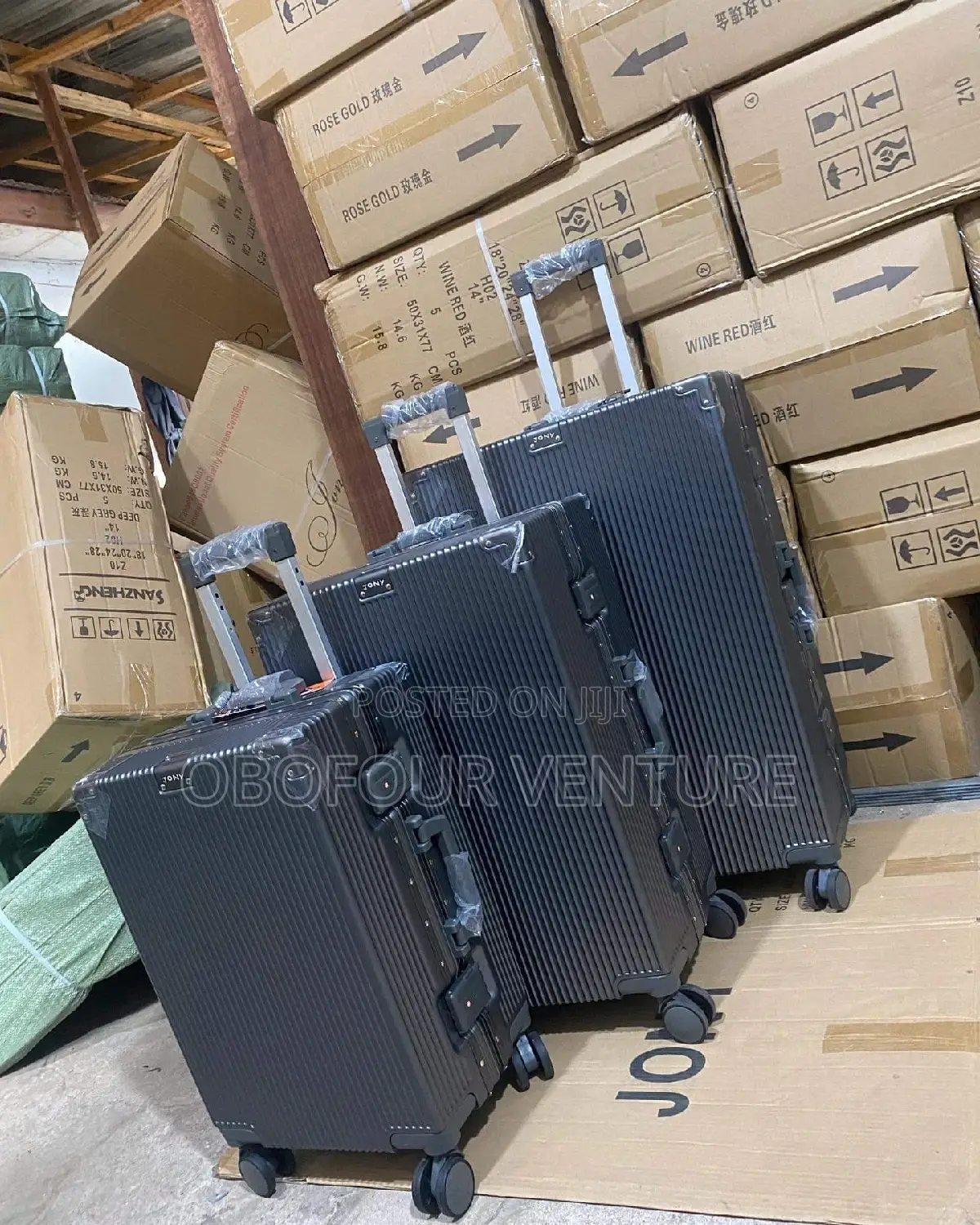 -Engel- Dark Grey Luxury Designer Luggage   