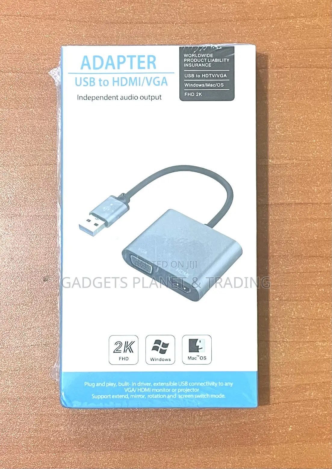 USB to HDMI / VGA Adapter Full HD