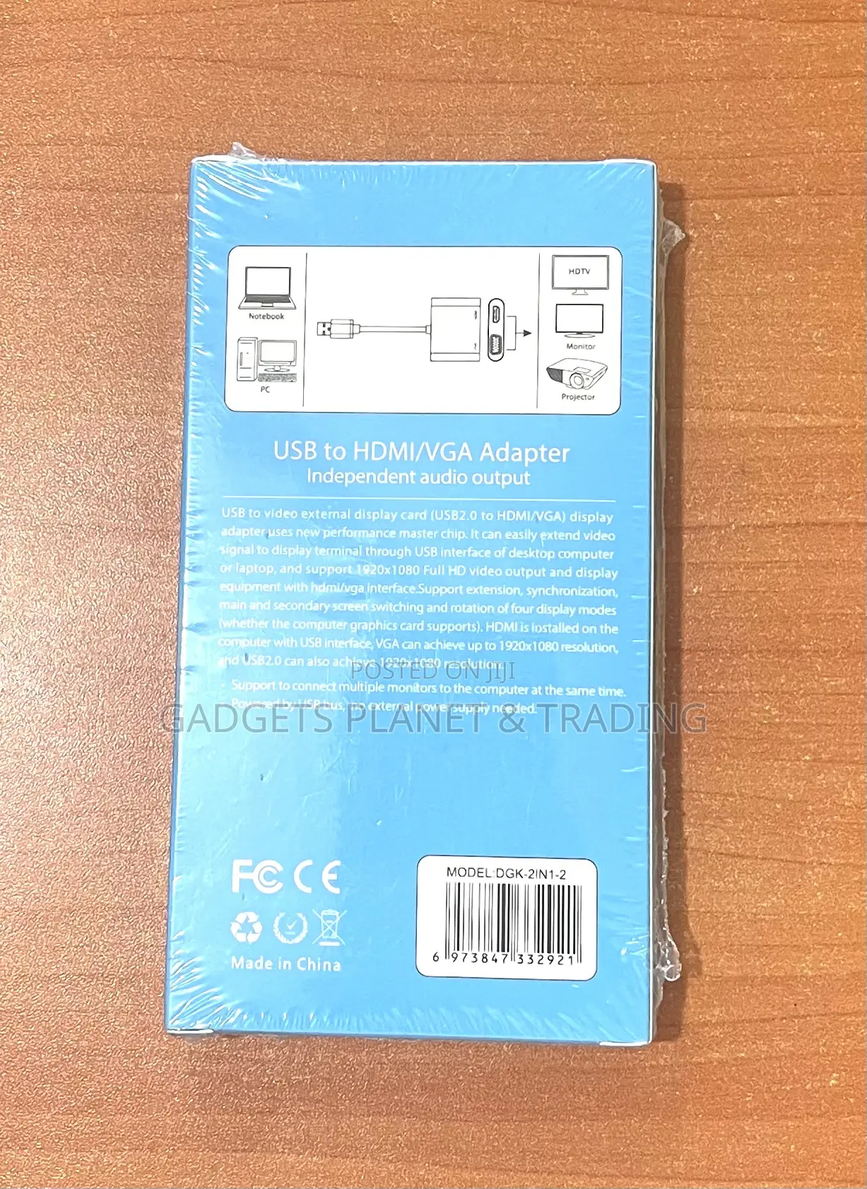 USB to HDMI / VGA Adapter Full HD