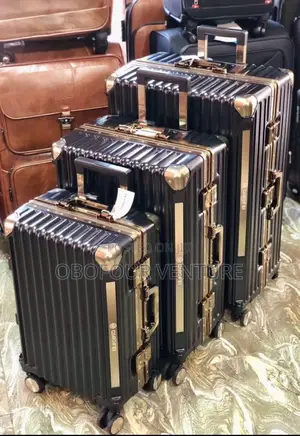 Engel Black Luxury Designer Luggage