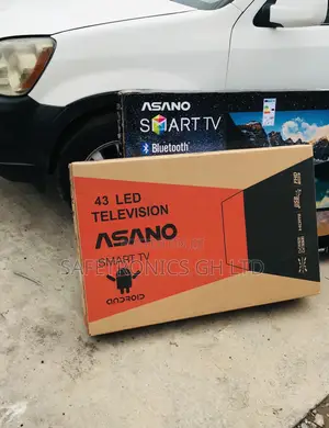 Glossy Led Asano Electric 43 Inches Smart Black Tv