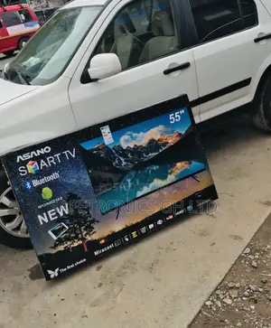 Led Smart Black Electric Asano Glossy UHD 55 Inches Tv