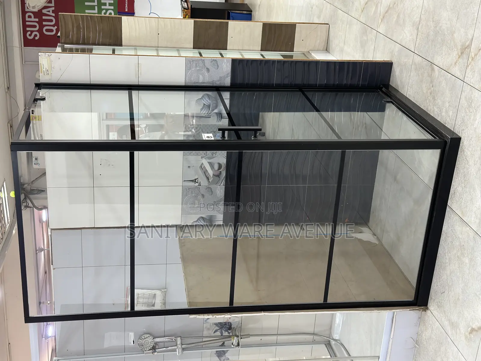 Black Shower Cubicle - Bathroom Glass - Shower Enclosure