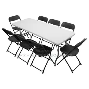 Foldable 8 Seater Event Table With 8 Chairs