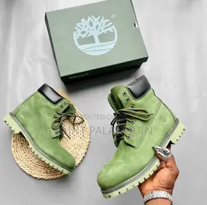 Quality Camo Green Timbs