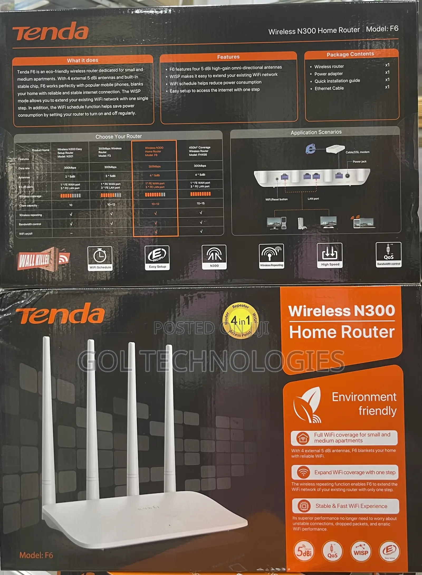 Easy Setup N Router 4in1 Repeater Router Access Point Wisp