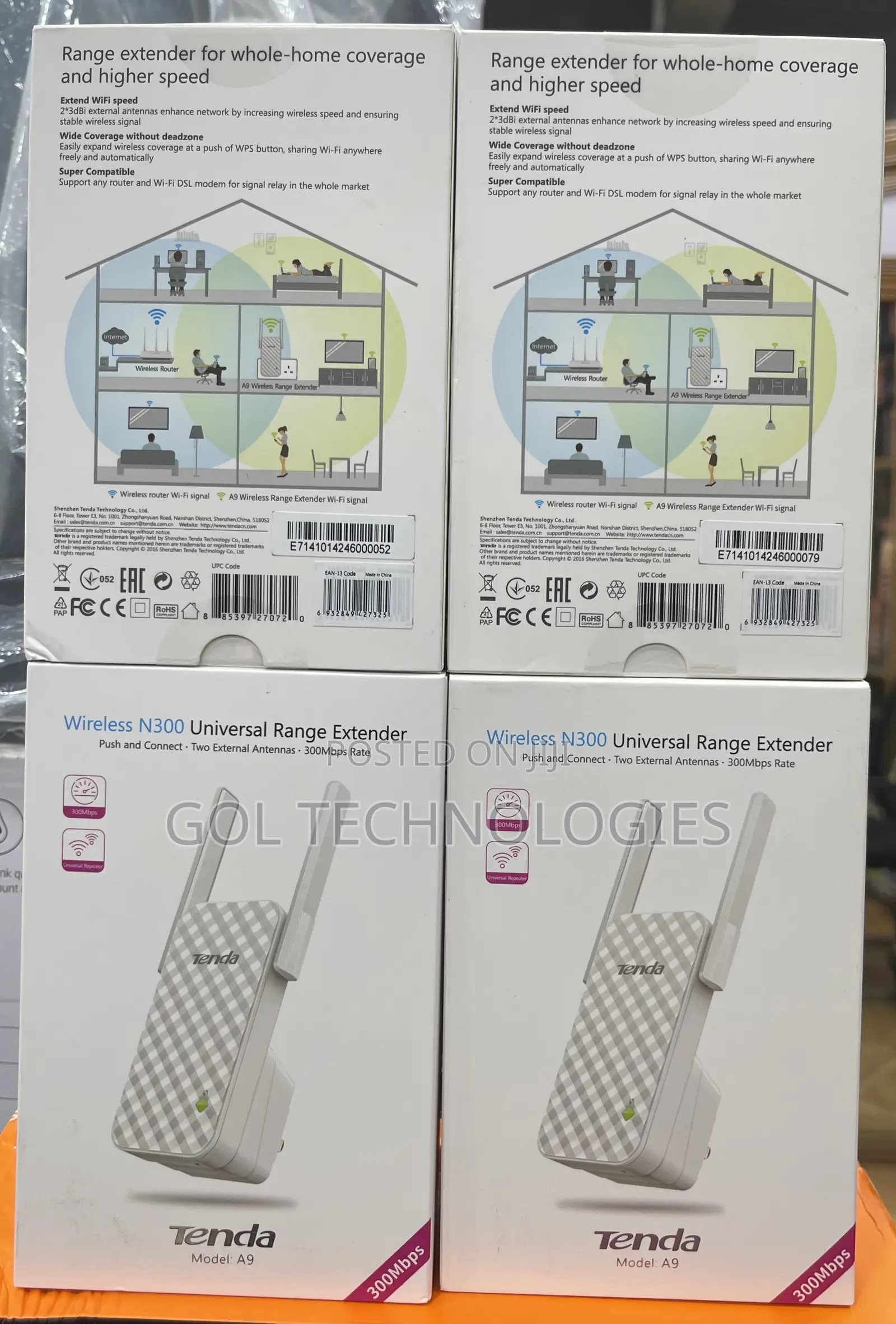 Wireless Range Extender or Wireless Repeater N300