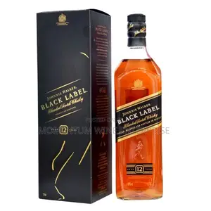 Johnnie Walker Black Label Scotch Blended Whiskey 1l