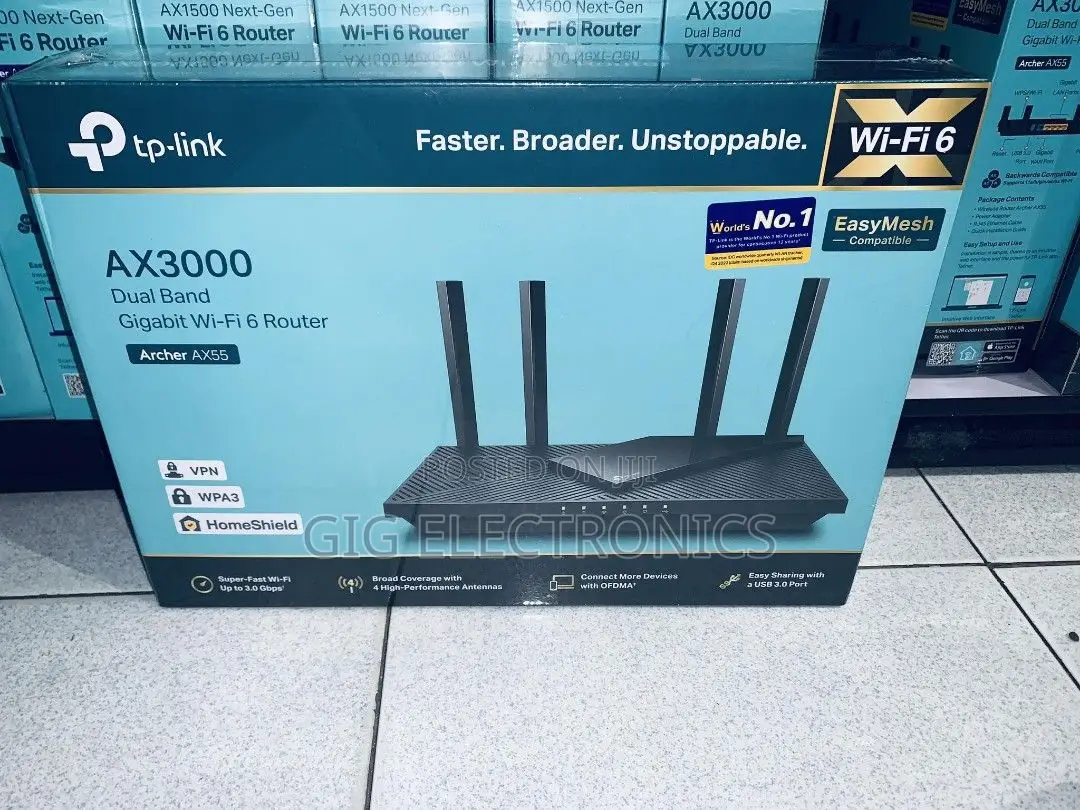Tp-Link Archer Ax55 Ax3000 Wireless Dual-Band Gigabit Router