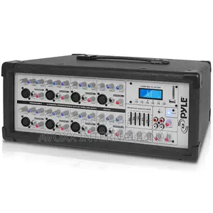 Pyle 8-ch.Bluetooth Stage Powered Mixerpro Audio Sound Mixer