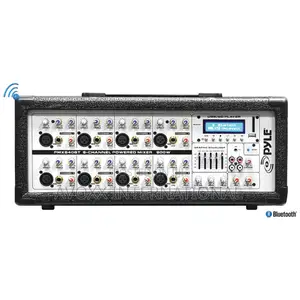 Pyle 8-ch.Bluetooth Stage Powered Mixerpro Audio Sound Mixer