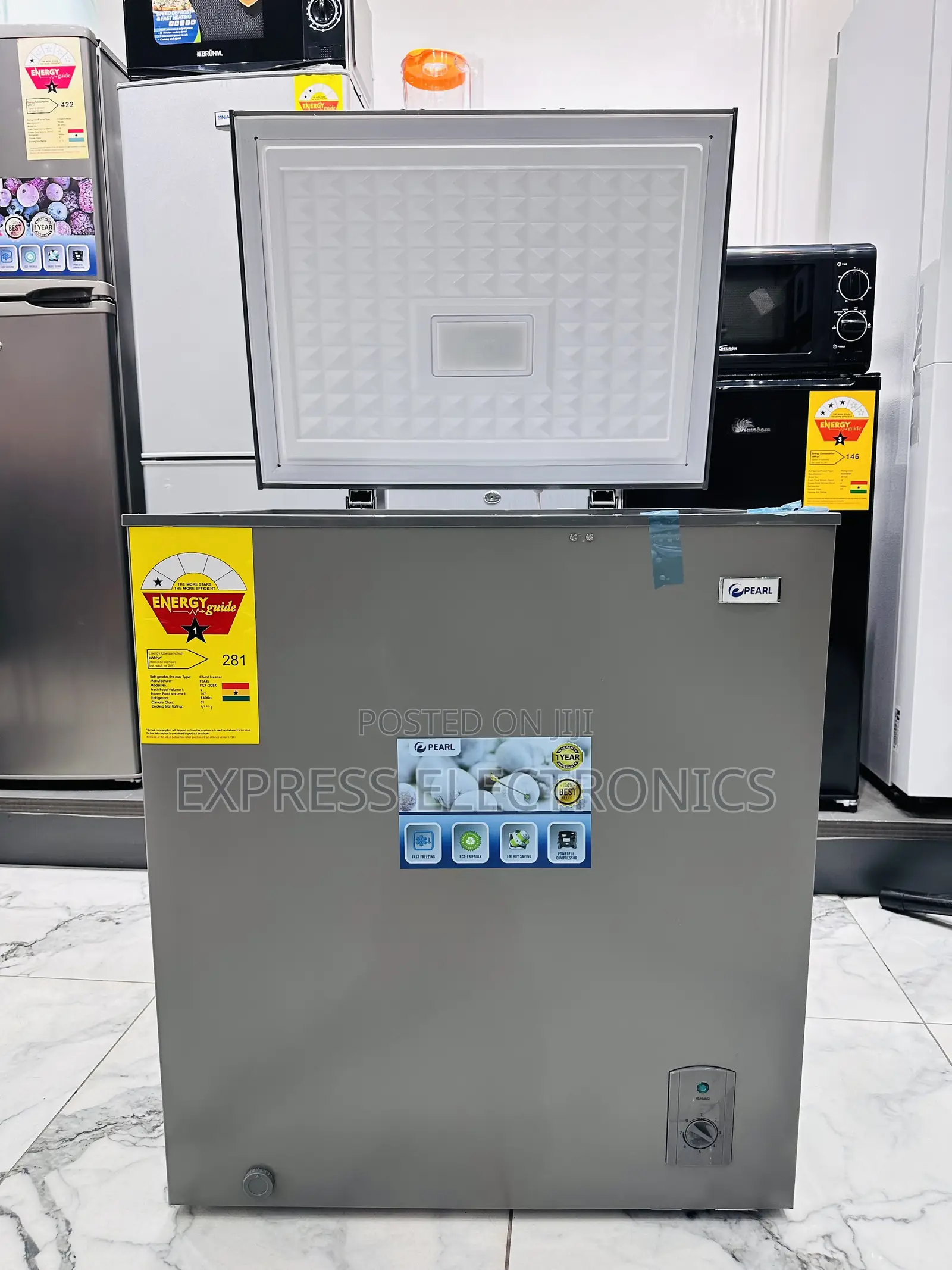 Best Chest Freezer PCF-185 (141 Liters) Pearl