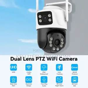 Dual Lens CCTV Camera, 2in1 Wifi Camera