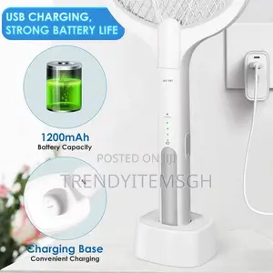 Rechargeable Electric Mosquito Killer Handheld Bug Zapper
