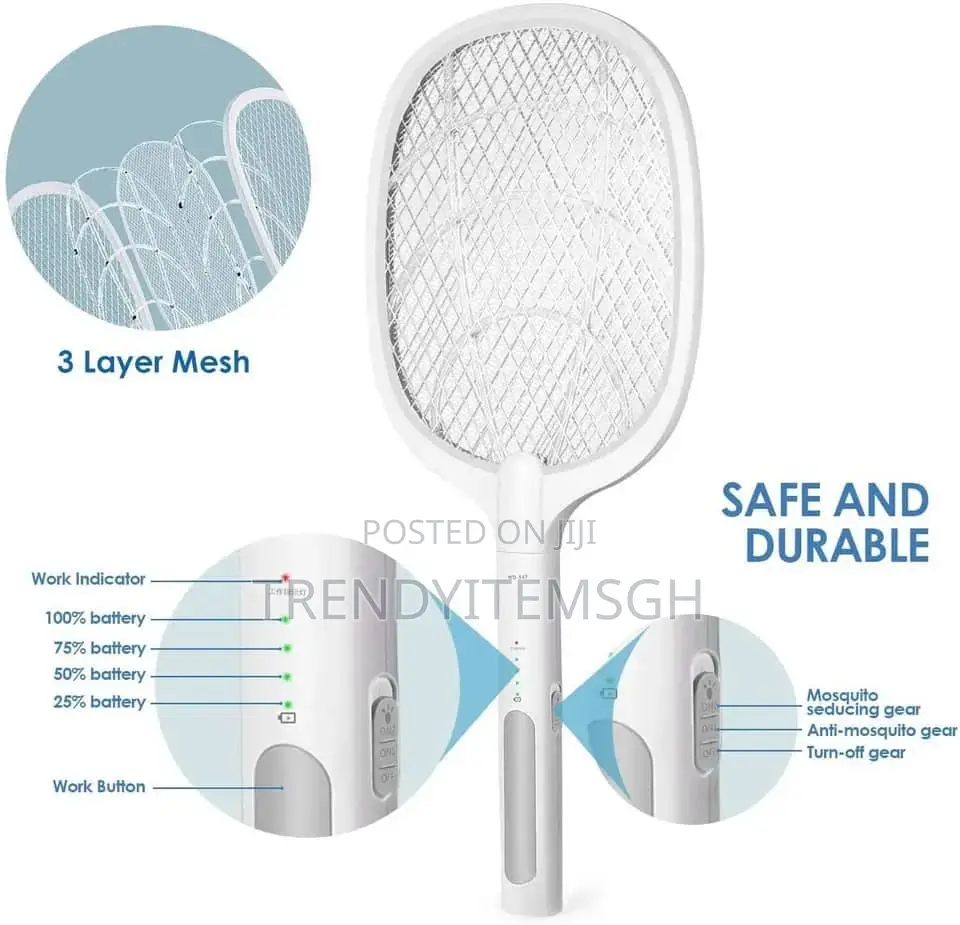 Rechargeable Electric Mosquito Killer Handheld Bug Zapper